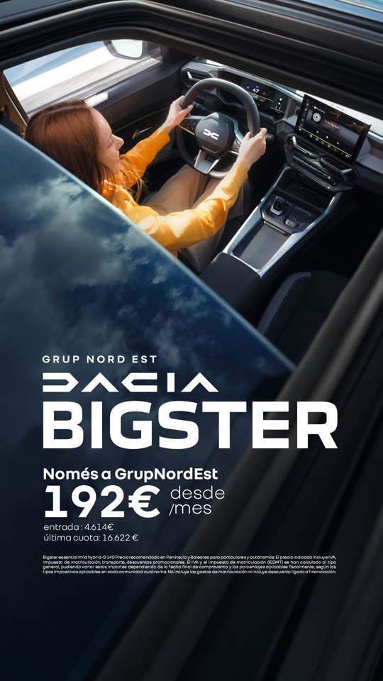 Anuncio estático Dacia Bigster para Grup Nord Est